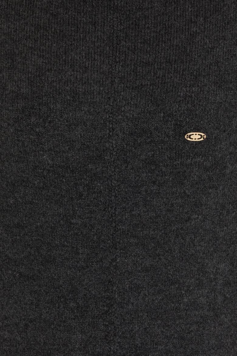 Kadın Antrasit Melanj Triko Elbise - 50253943011