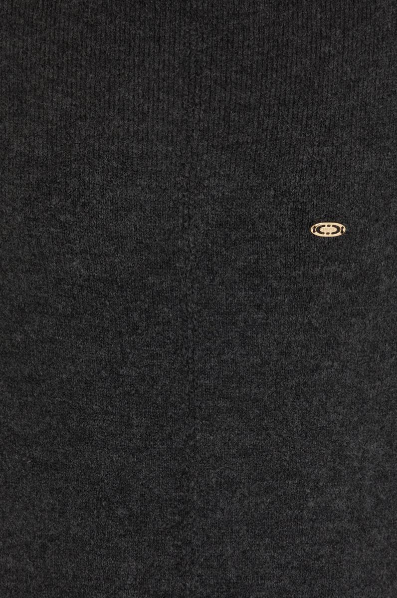 Kadın Antrasit Melanj Triko Elbise