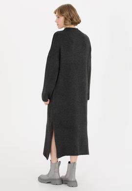 Kadın Antrasit Melanj Triko Elbise - 50253943011