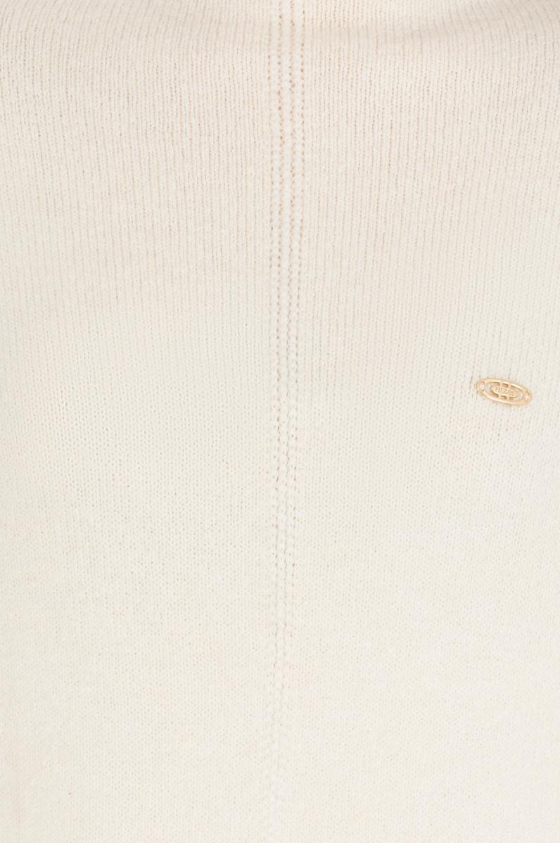 Kadın Krem Melanj Triko Elbise