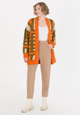 Kadın Kiremit Triko Hırka - 50260599010