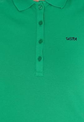 Kadın Yeşil Basic Polo Yaka Tişört - 50266348056