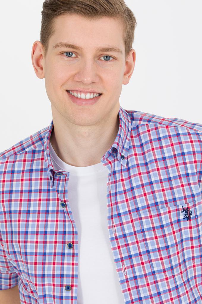 Erkek Kareli Kırmızı Gömlek
