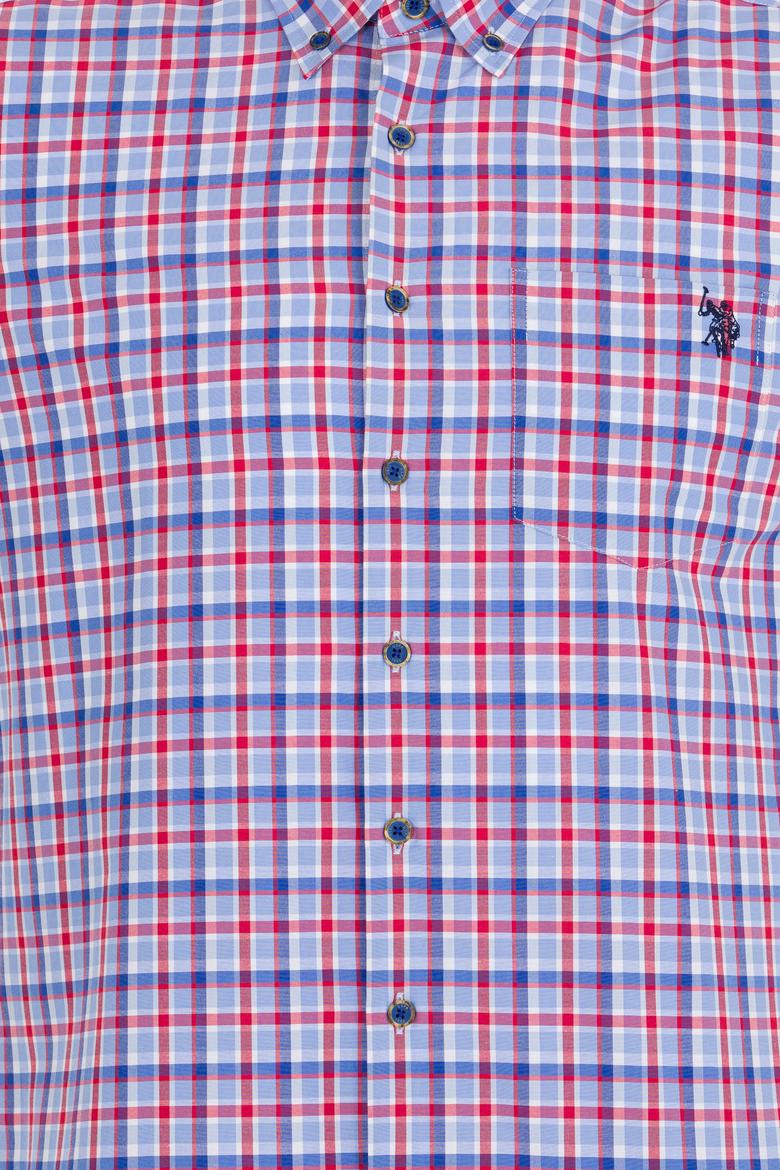 Erkek Kareli Kırmızı Gömlek - 50273930022