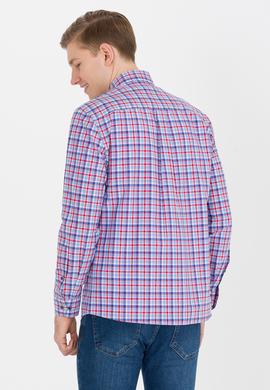 Erkek Kareli Kırmızı Gömlek - 50273930022