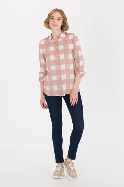 Kadın Mavi Toothpick Fit Jean Pantolon