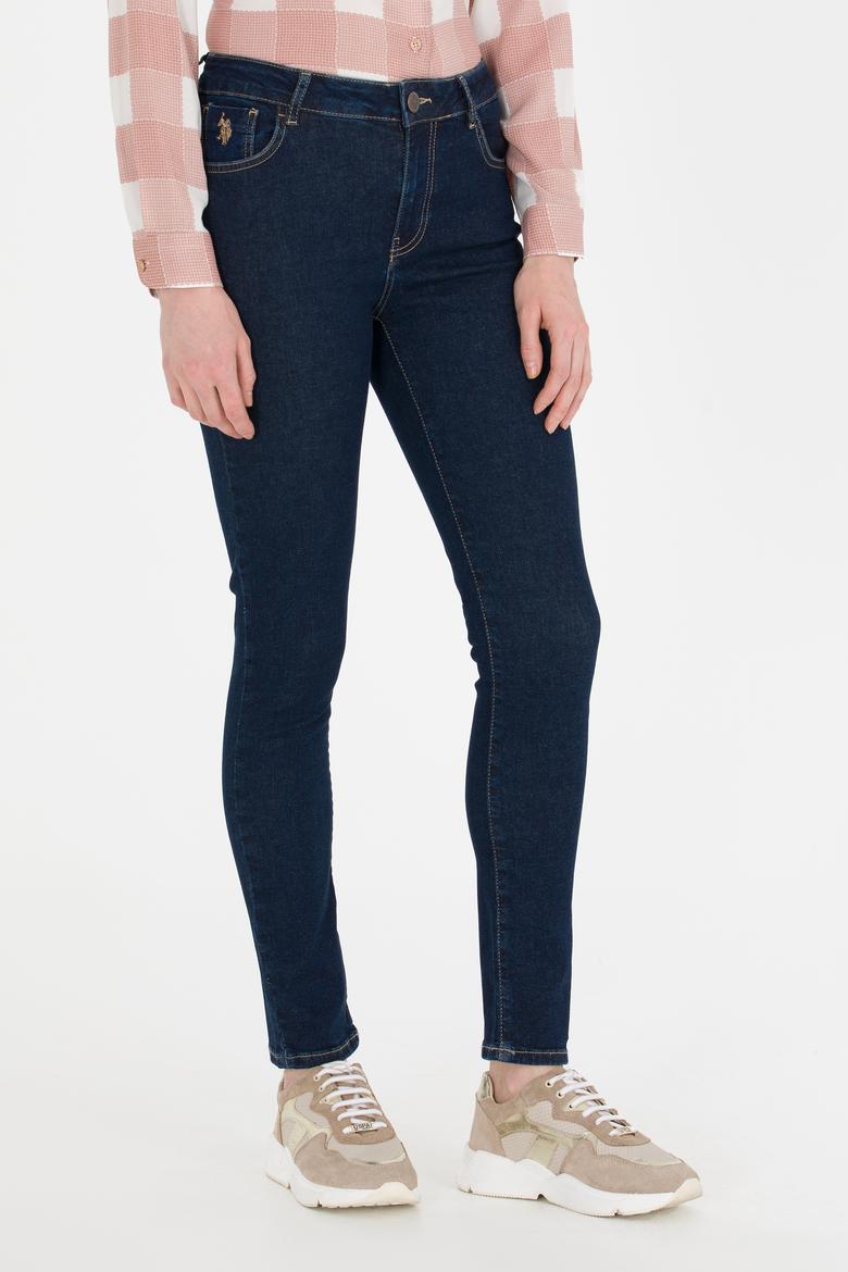 Kadın Mavi Toothpick Fit Jean Pantolon - 50266082002