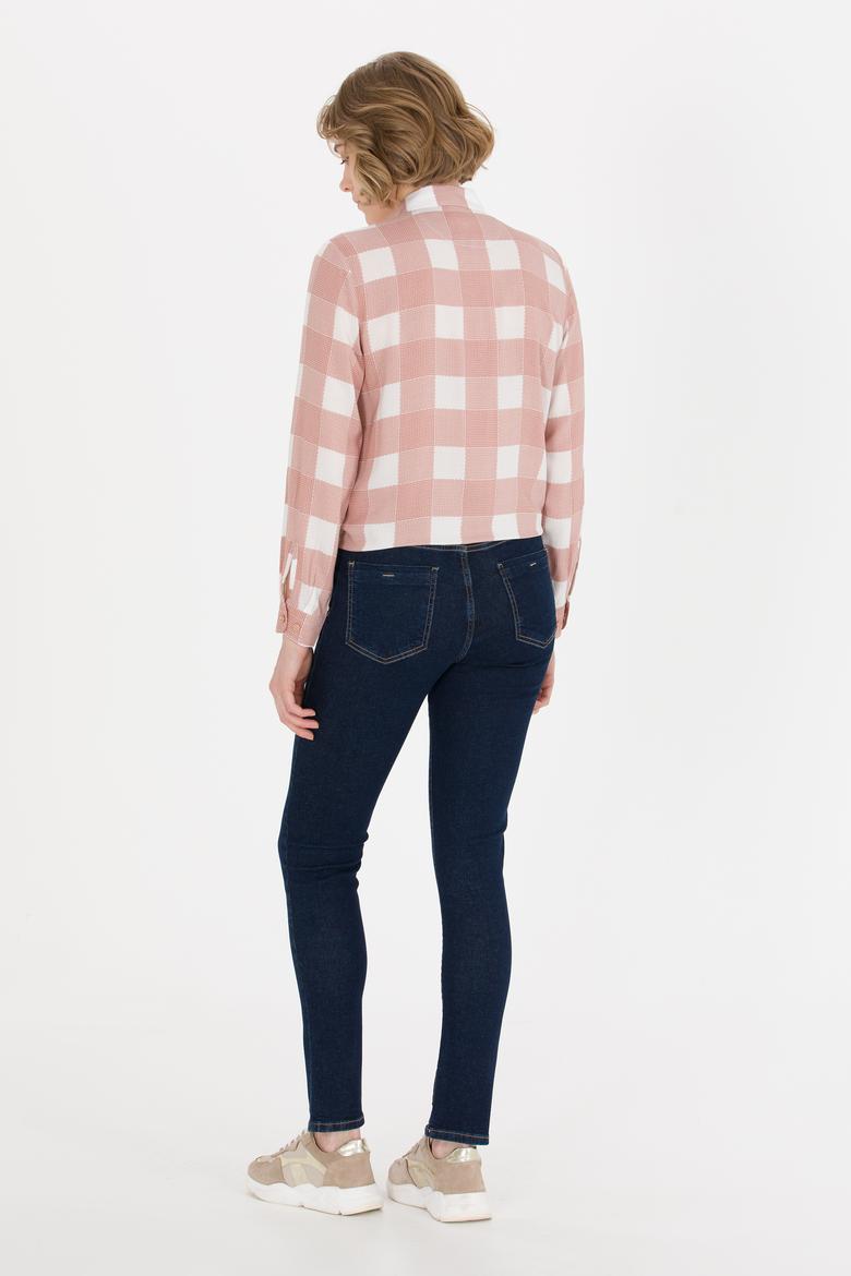 Kadın Mavi Toothpick Fit Jean Pantolon - 50266082002