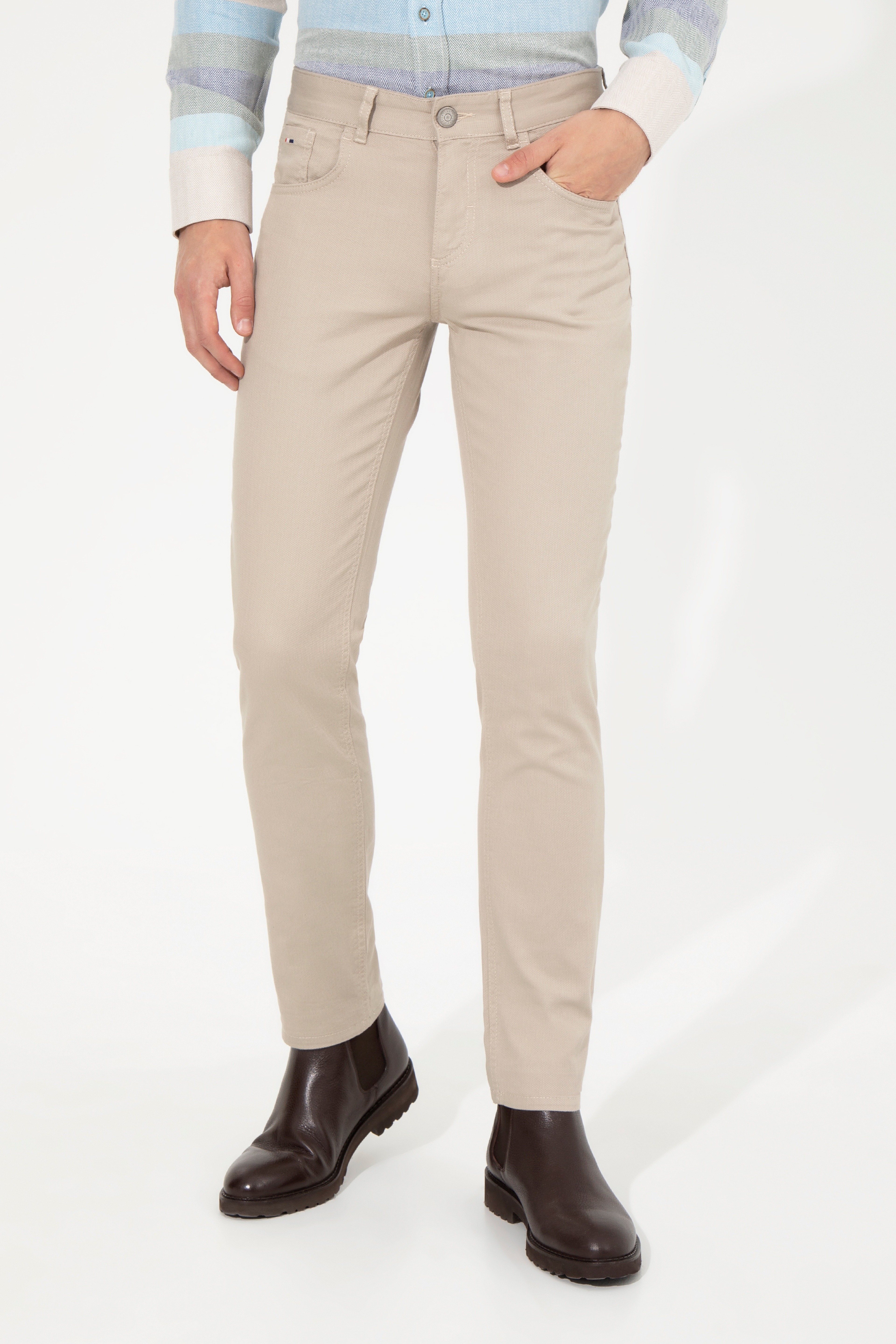 Erkek Haki Chino Pantolon - Image 2