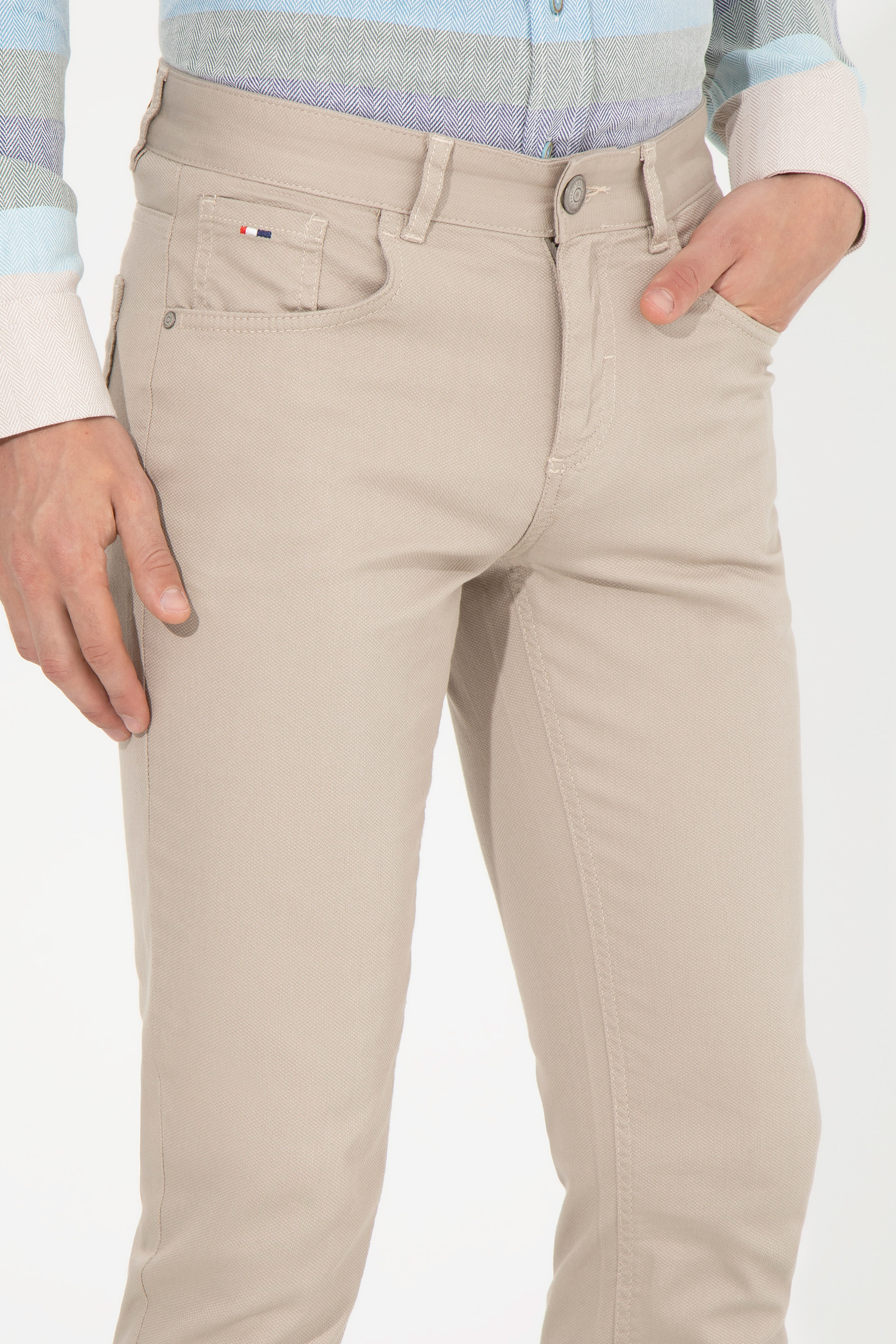 Erkek Haki Chino Pantolon - Image 6