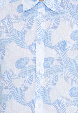 Erkek Mavi Kısa Kollu Gömlek - 50247596017