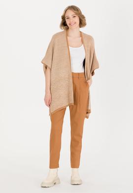 Kadın Kiremit Triko Panço - 50259612008