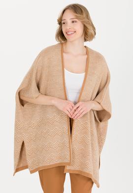 Kadın Kiremit Triko Panço - 50259612008