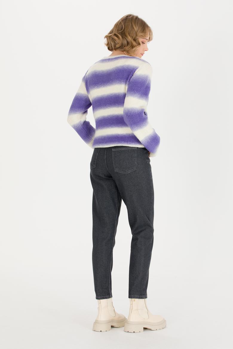 Kadın Koyu Gri Jean Pantolon - 50261289015