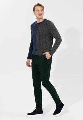 Erkek Koyu Yeşil Kanvas Pantolon - 50253461062