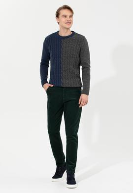 Erkek Koyu Yeşil Kanvas Pantolon - 50253461062