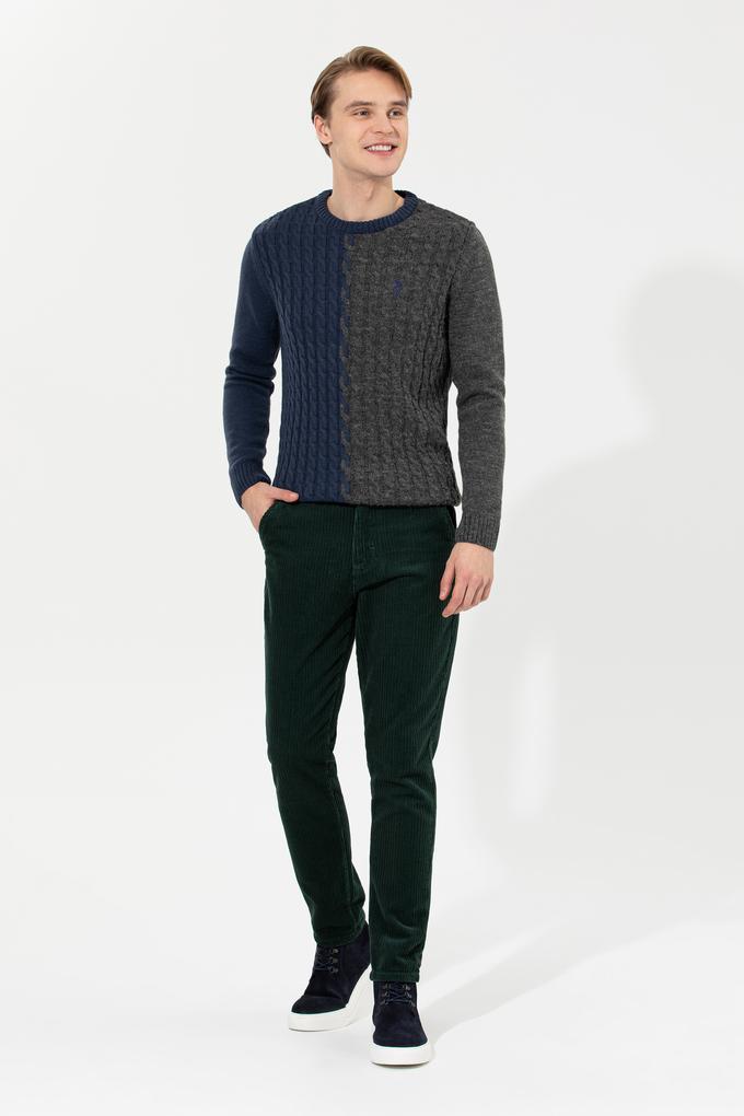 Erkek Koyu Yeşil Kanvas Pantolon