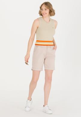 Kadın Taş Dokuma Şort - 50263220072