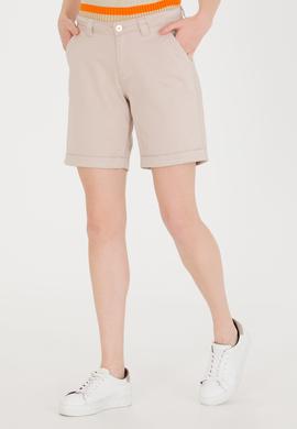 Kadın Taş Dokuma Şort - 50263220072