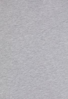 Erkek Gri Melanj Basic Bisiklet Yaka Tişört - 50264916148