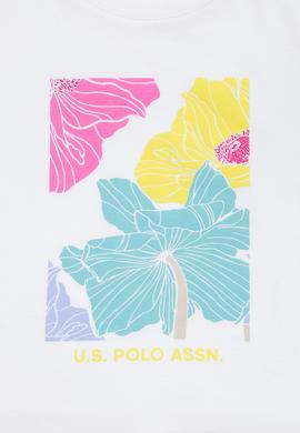 Çocuk Beyaz Bisiklet Yaka Tişört - 50263410014