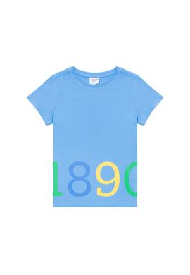 Çocuk Turkuaz Bisiklet Yaka Tişört - 50265975008