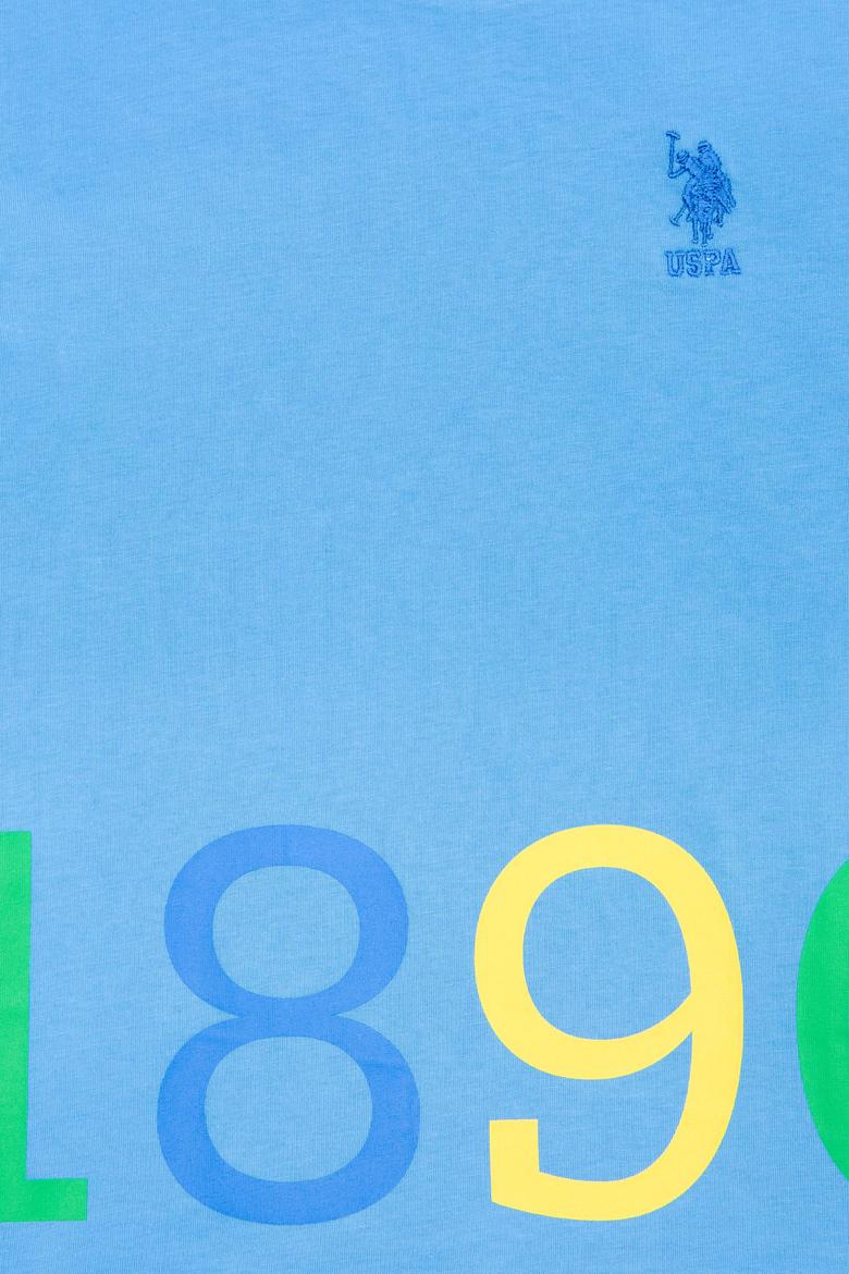 Çocuk Turkuaz Bisiklet Yaka Tişört - 50265975008