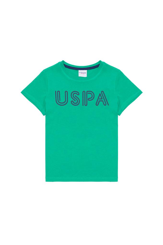 Çocuk Yeşil Bisiklet Yaka Tişört