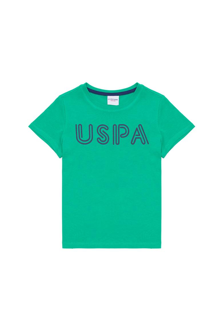 Çocuk Yeşil Bisiklet Yaka Tişört