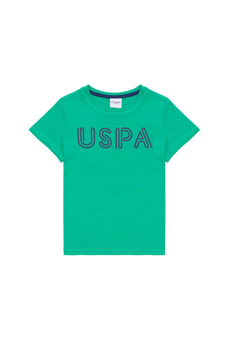 Çocuk Yeşil Bisiklet Yaka Tişört