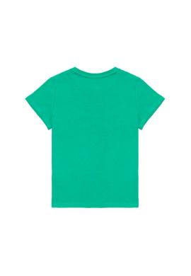 Çocuk Yeşil Bisiklet Yaka Tişört - 50266039026