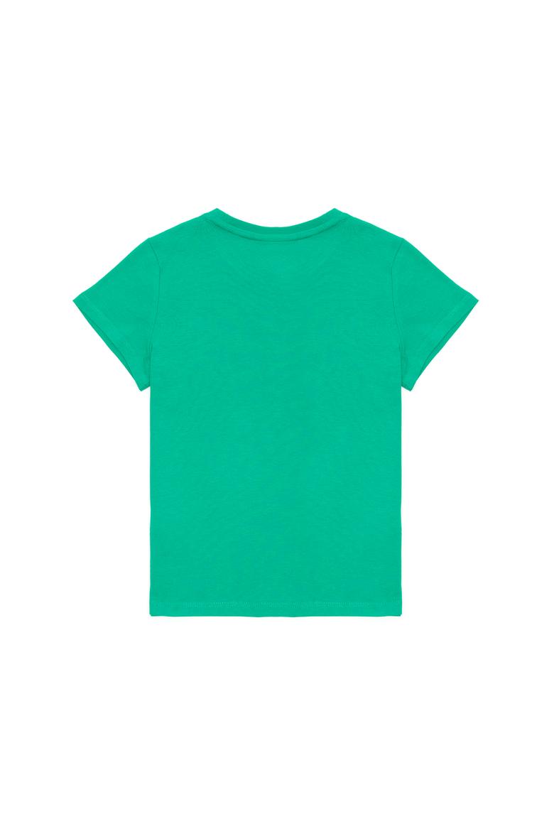 Çocuk Yeşil Bisiklet Yaka Tişört - 50266039026