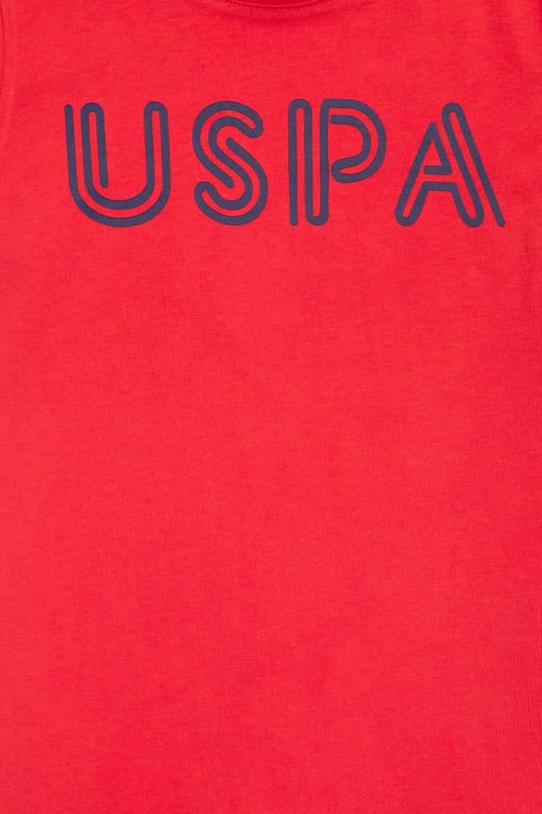 Çocuk Kırmızı Bisiklet Yaka Tişört - 50266039067