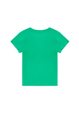 Çocuk Yeşil Bisiklet Yaka Tişört - 50266042032