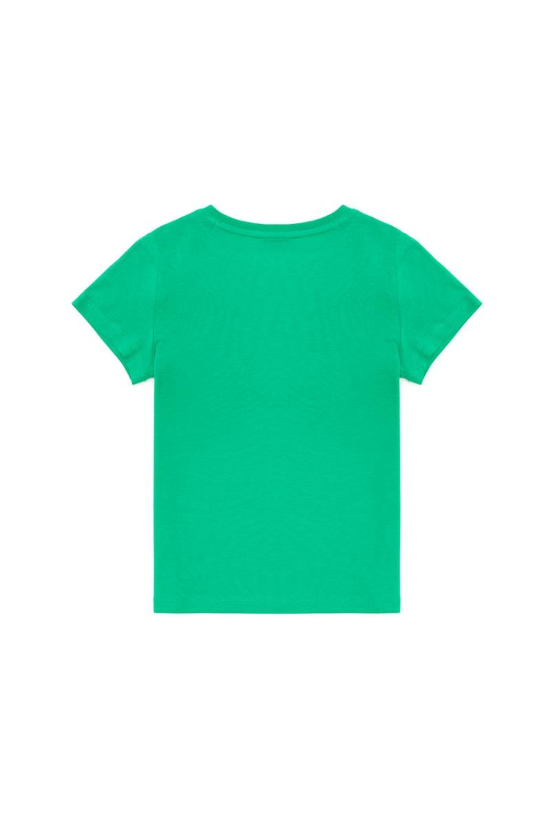 Çocuk Yeşil Bisiklet Yaka Tişört