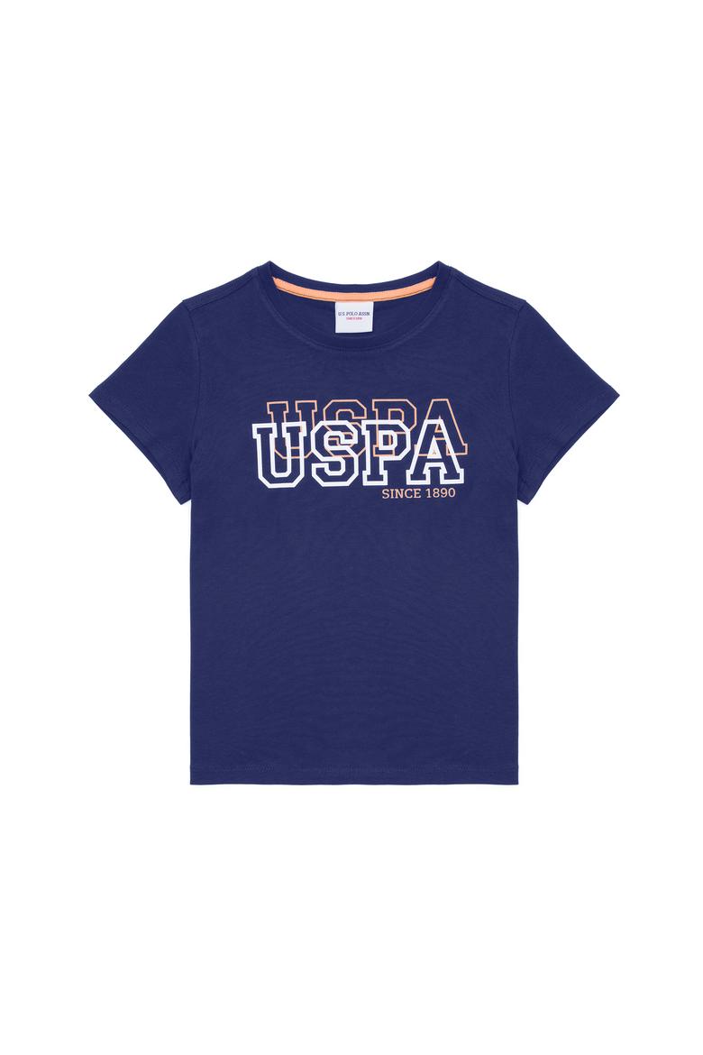 Çocuk Lacivert Bisiklet Yaka Tişört - 50266042049