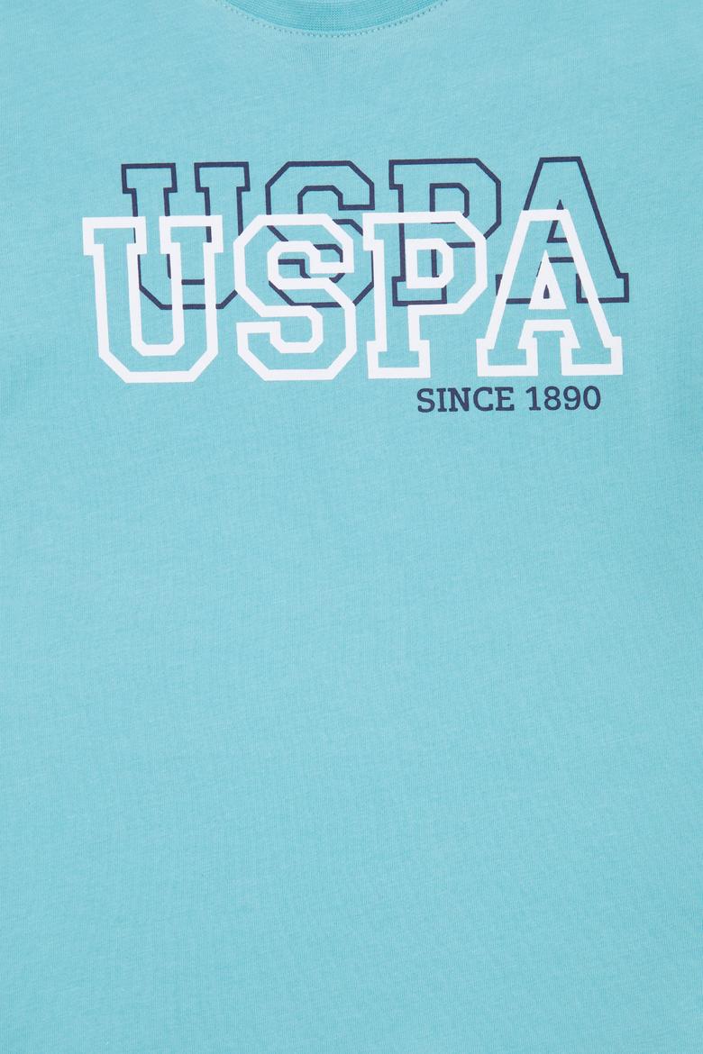 Erkek Çocuk Mint Yeşili Bisiklet Yaka Tişört - 50266042097