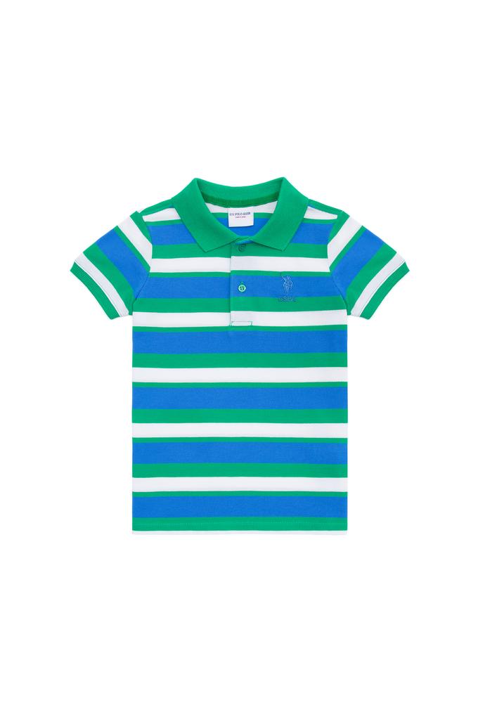 Erkek Çocuk Yeşil Polo Yaka Tişört