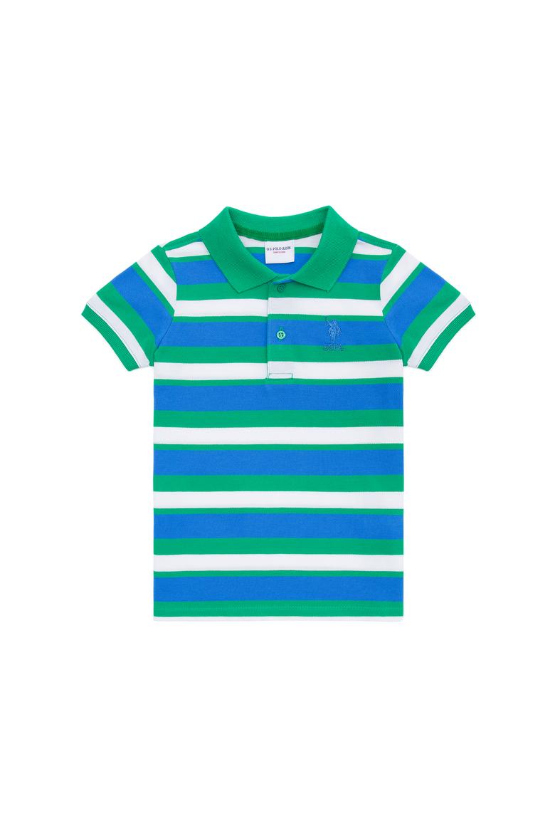 Erkek Çocuk Yeşil Polo Yaka Tişört