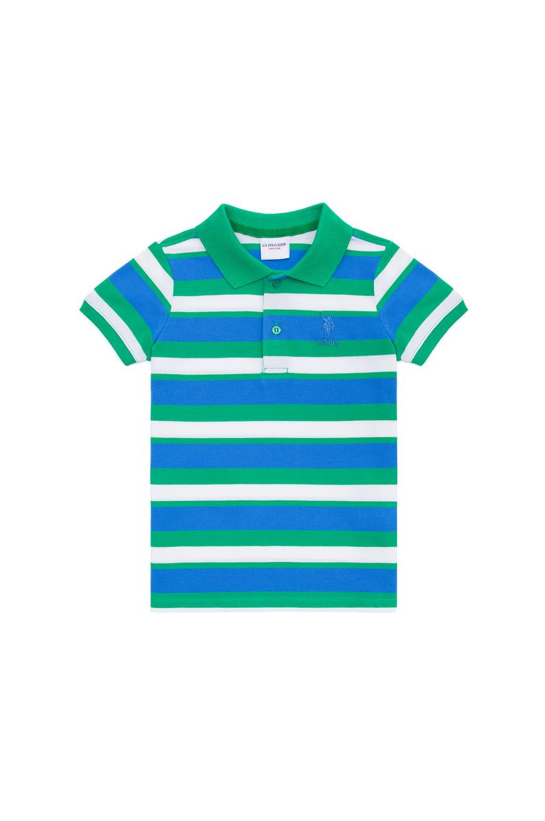 Erkek Çocuk Yeşil Polo Yaka Tişört