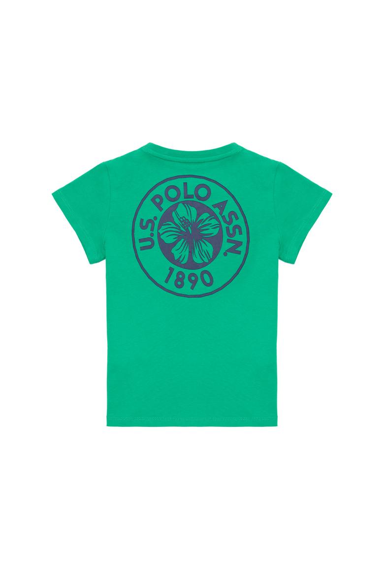 Çocuk Yeşil Bisiklet Yaka Tişört - 50266073026