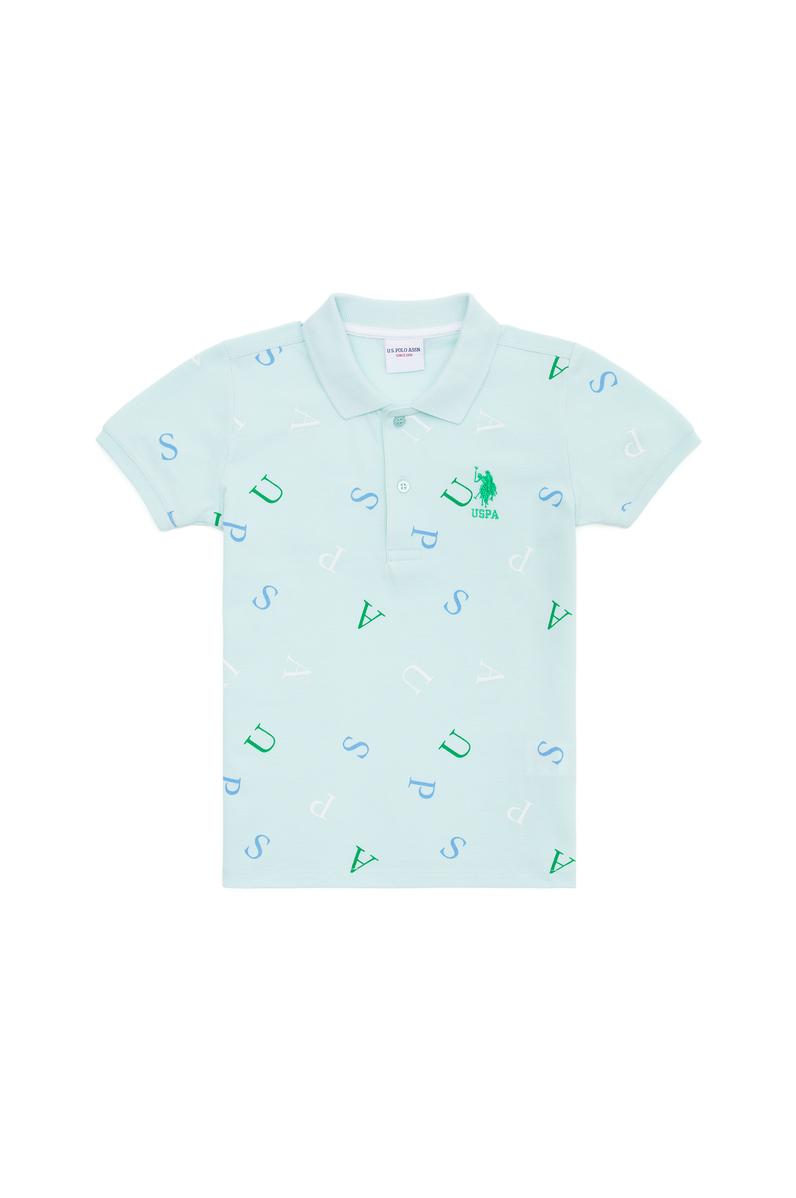 Erkek Çocuk Su Yeşili Polo Yaka Tişört