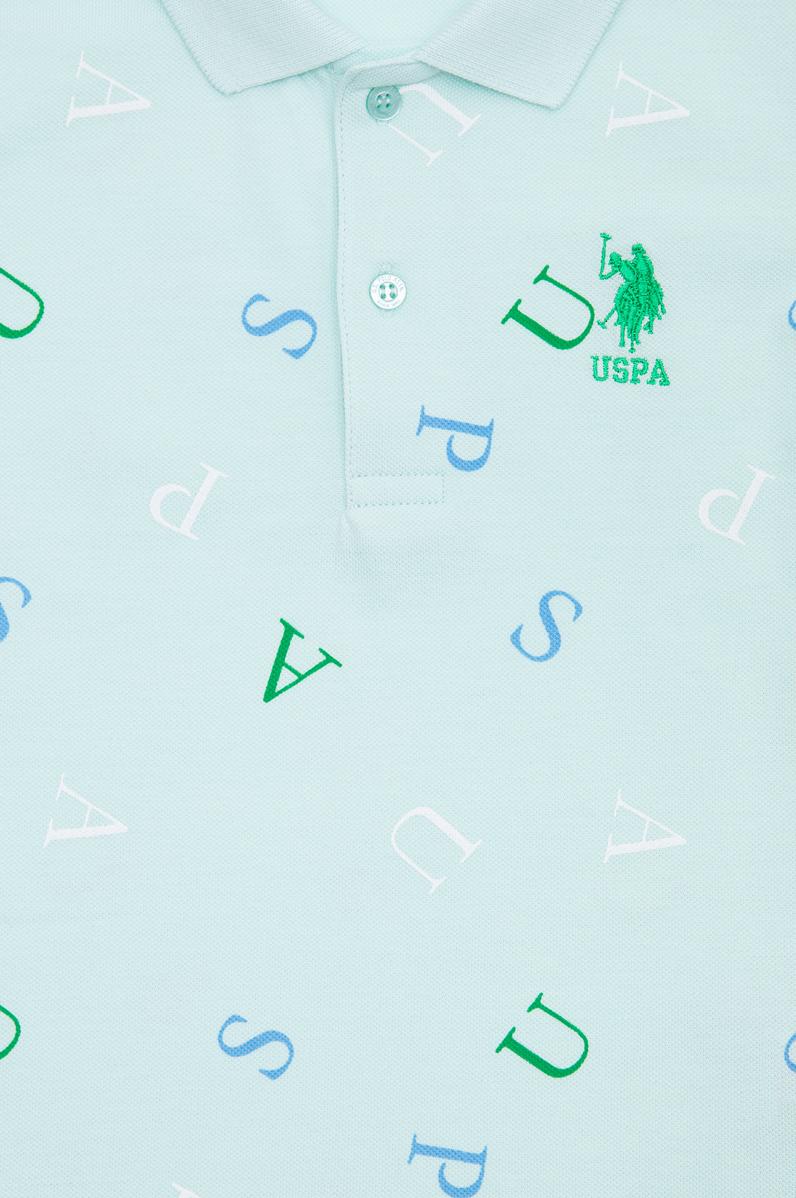 Erkek Çocuk Su Yeşili Polo Yaka Tişört