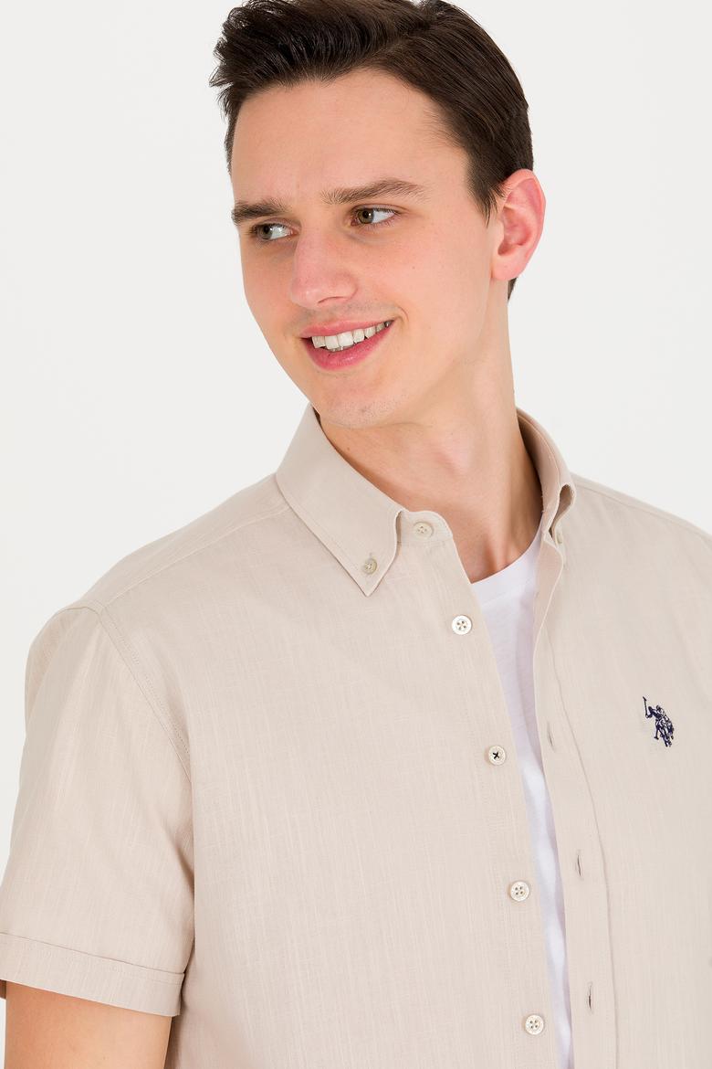 Erkek Taş Kısa Kollu Gömlek