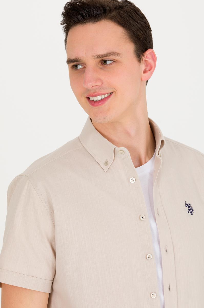 Erkek Taş Kısa Kollu Gömlek