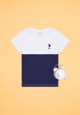 Çocuk Beyaz Bisiklet Yaka Tişört - 50267251007