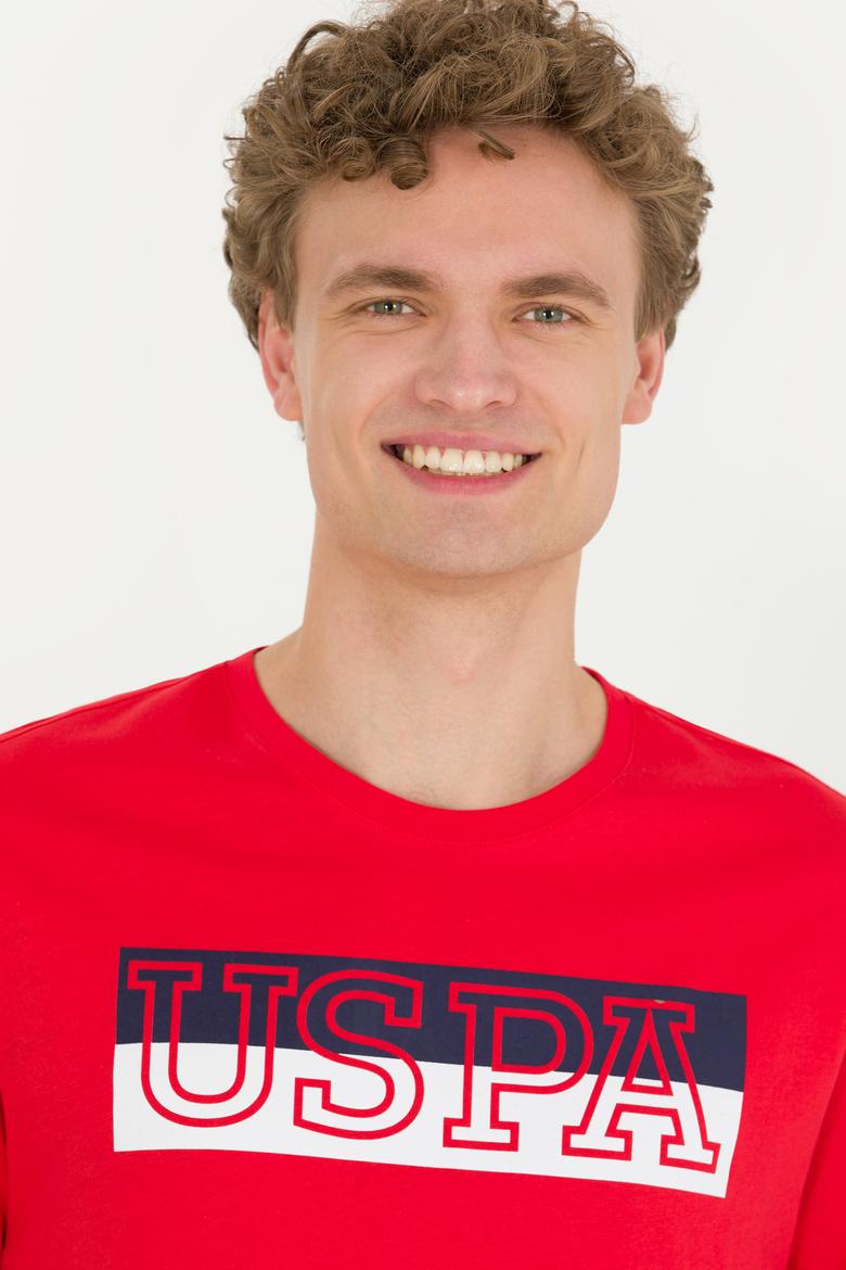 Erkek Kırmızı Bisiklet Yaka Tişört - 50264954049