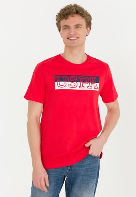 Erkek Kırmızı Bisiklet Yaka Tişört - 50264954049