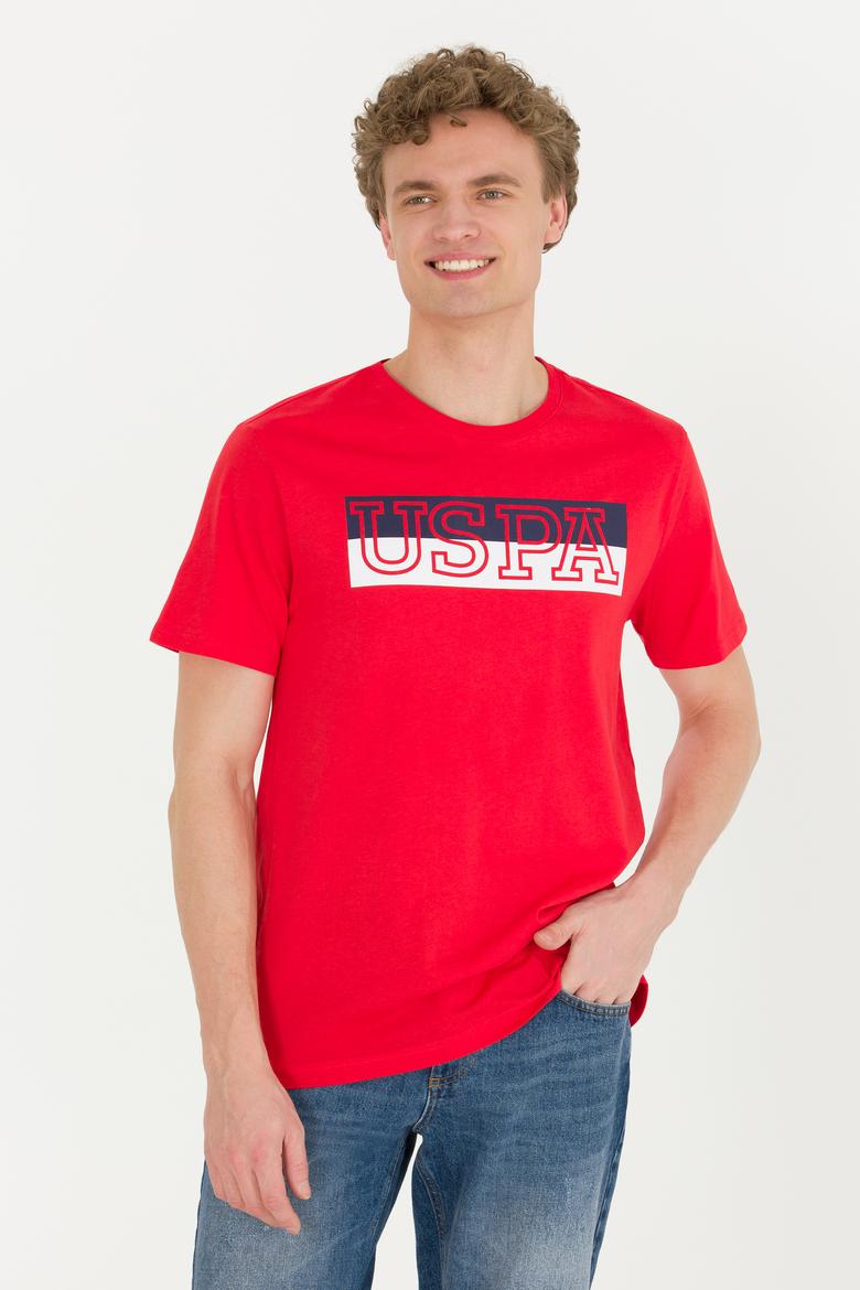 Erkek Kırmızı Bisiklet Yaka Tişört - 50264954049