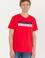 Erkek Kırmızı Bisiklet Yaka Tişört